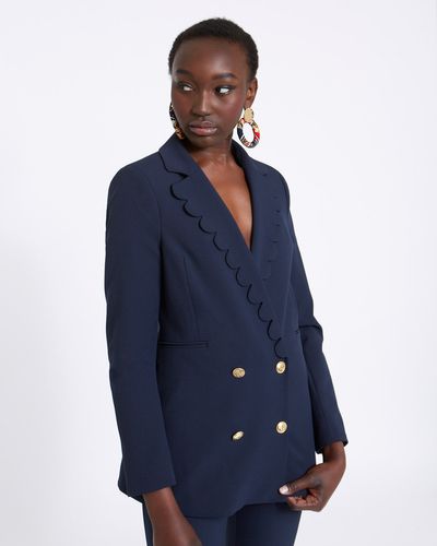 Savida Scallop Blazer With Buttons